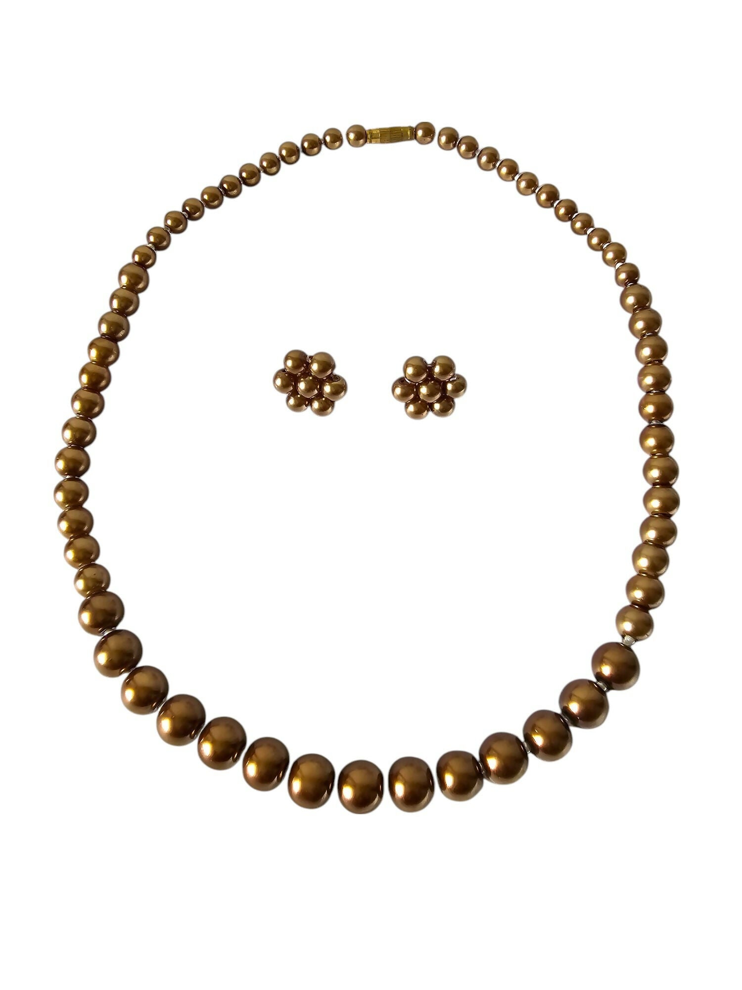 Inhanns Spectrum Everyday Pearl Sets - Single Strand - Light Chocolate