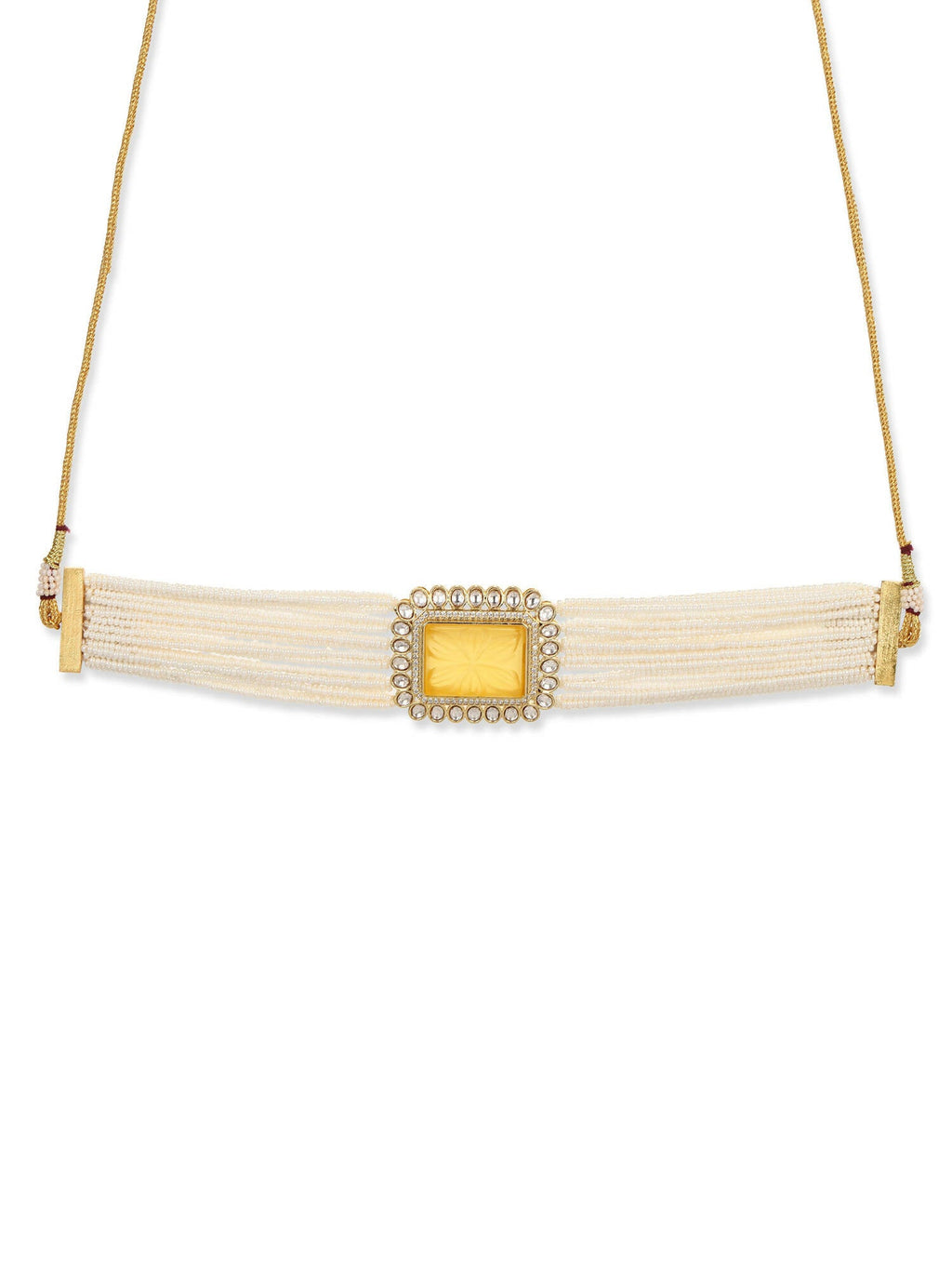 Women's Gold-Plated Necklace - Ruby Raang - Distacart