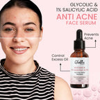 Globus Remedies Glycolic & 1% Salicylic Acid Anti Acne Face Serum