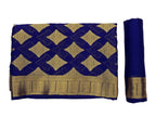 Mimosa Women's Mysore Silk Crepe Dark Blue Saree - Distacart