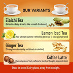 Naivedyam Ginger Instant Tea Premix Powder Sachets - Distacart