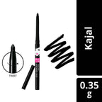 Elle 18 Eye Drama Kajal-Bold Black - Distacart