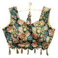 Vamika Green Banglori Silk Digital Print And Embroidery Blouse - Distacart