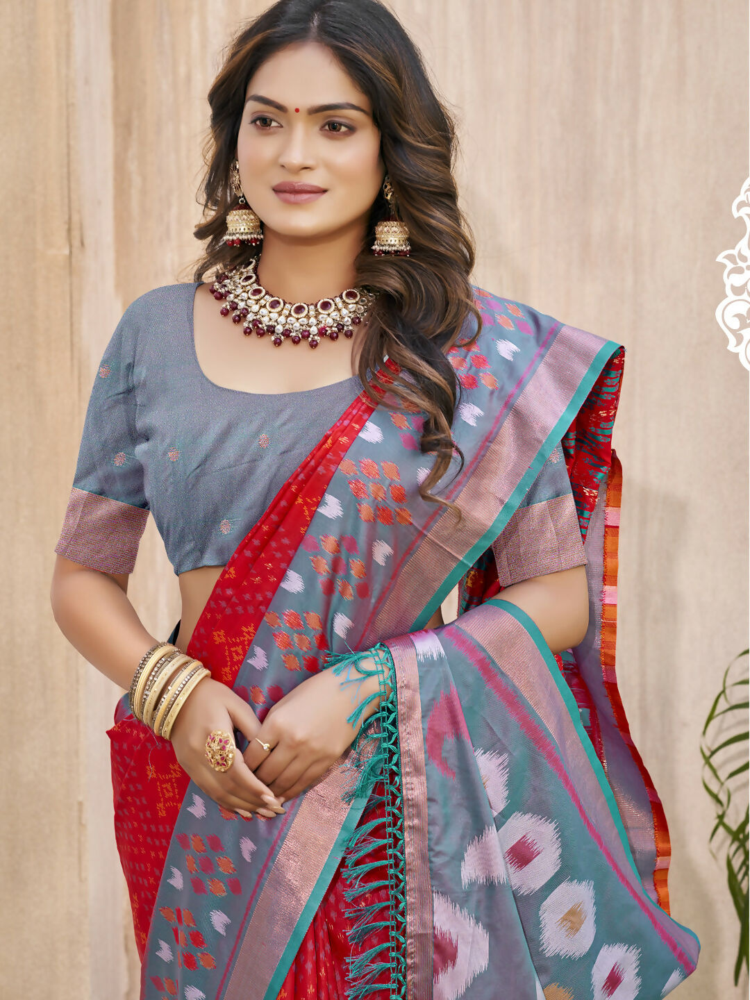 Shree Shyam Fashion Pochampalli Silk Yellow Saree - Distacart