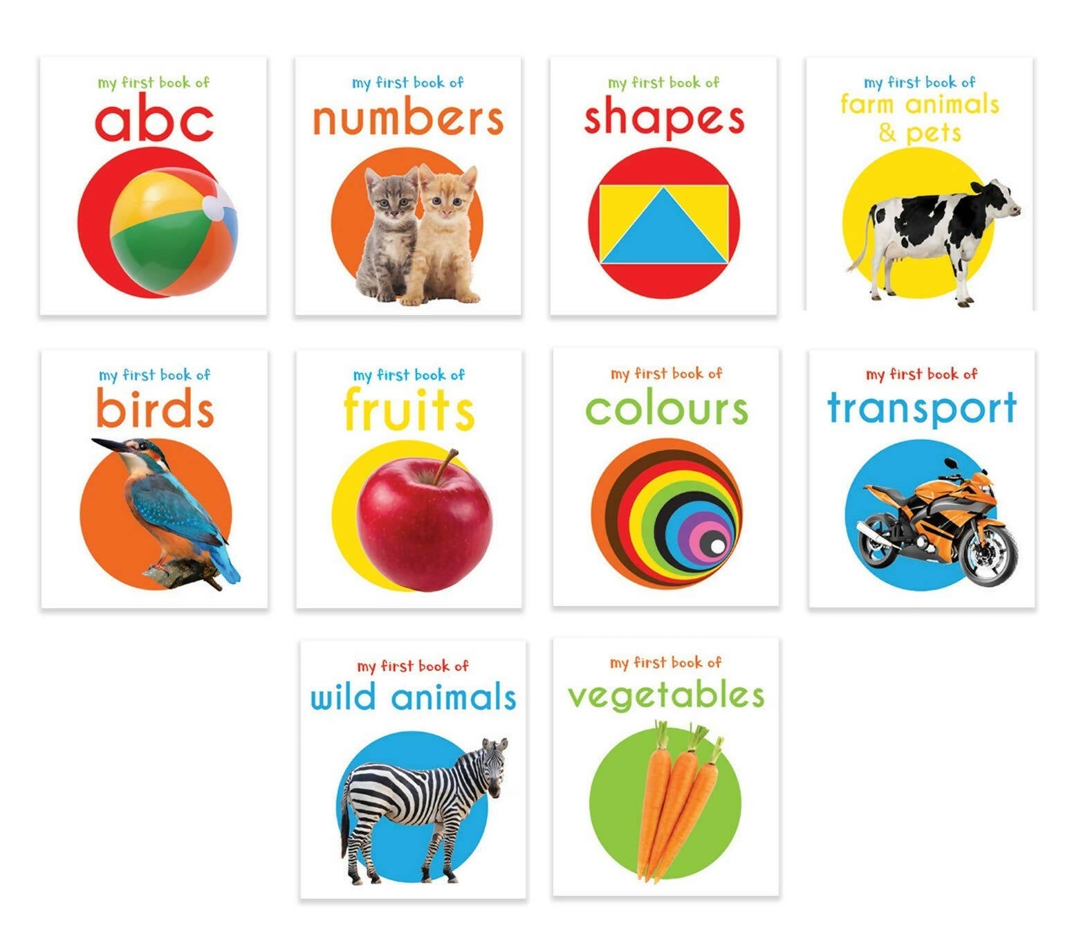 Wonder House Books My First Mini Library : Boxset of 10 Board Books - Distacart