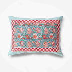 Hand Printed Jaipuri Double/Queen 230x270 Cms Bedsheet with 2 Pillow Covers