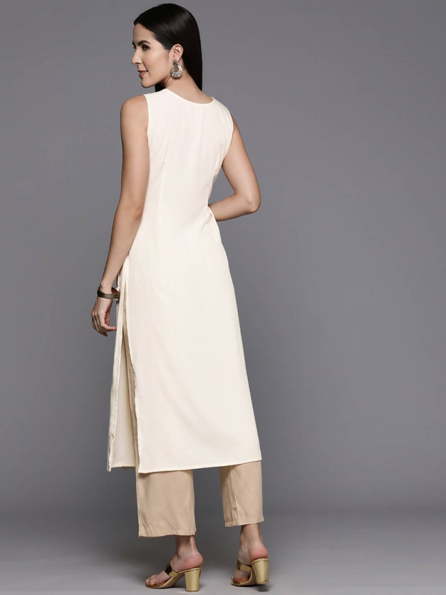 Ahalyaa Women's Traditional wear Kurta - Off-White