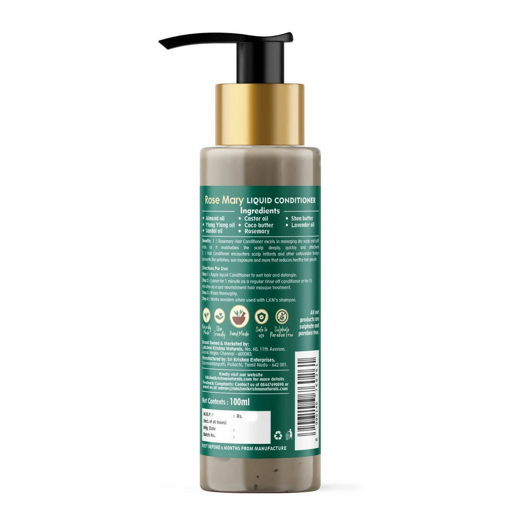 Lakshmi Krishna Naturals Rosemary Liquid Conditioner