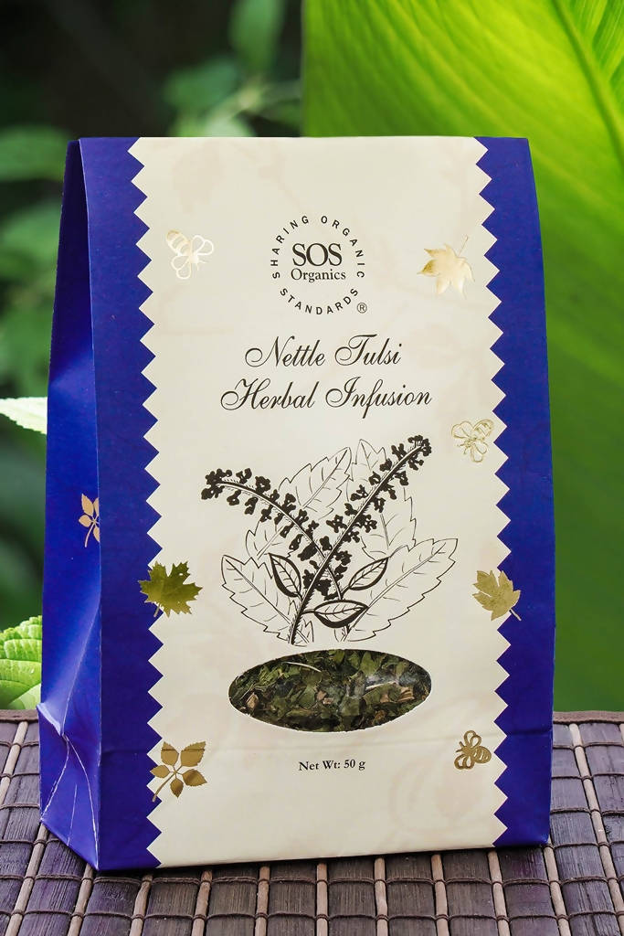 SOS Organics Nettle Tulsi Herbal Infusion - Distacart