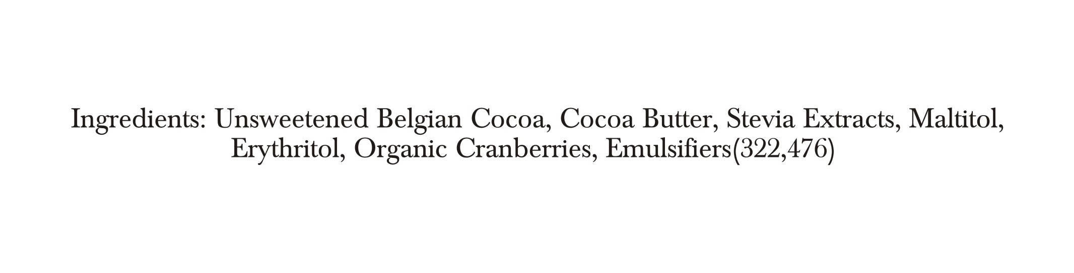 Zevic 70% Dark Belgian Couverture Chocolate with Organic Cranberries
