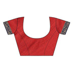 Vamika Banarasi Jacquard Weaving Red Saree (DHONI RED)