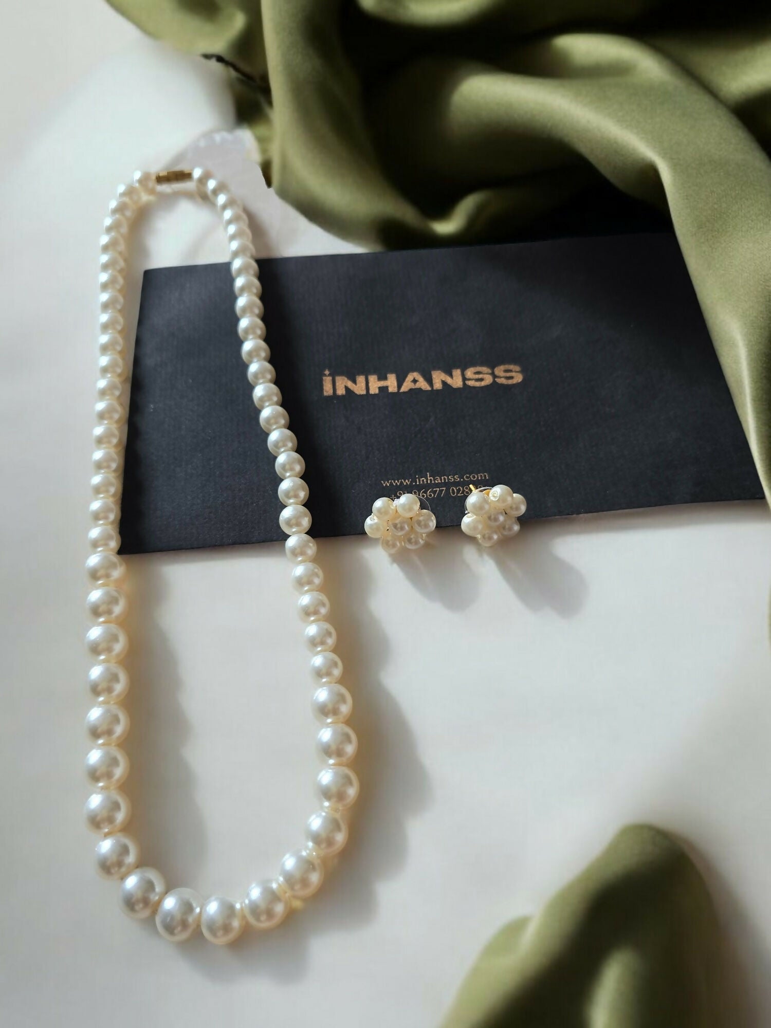 Inhanns Spectrum Everyday Pearl Sets - Single Strand - White