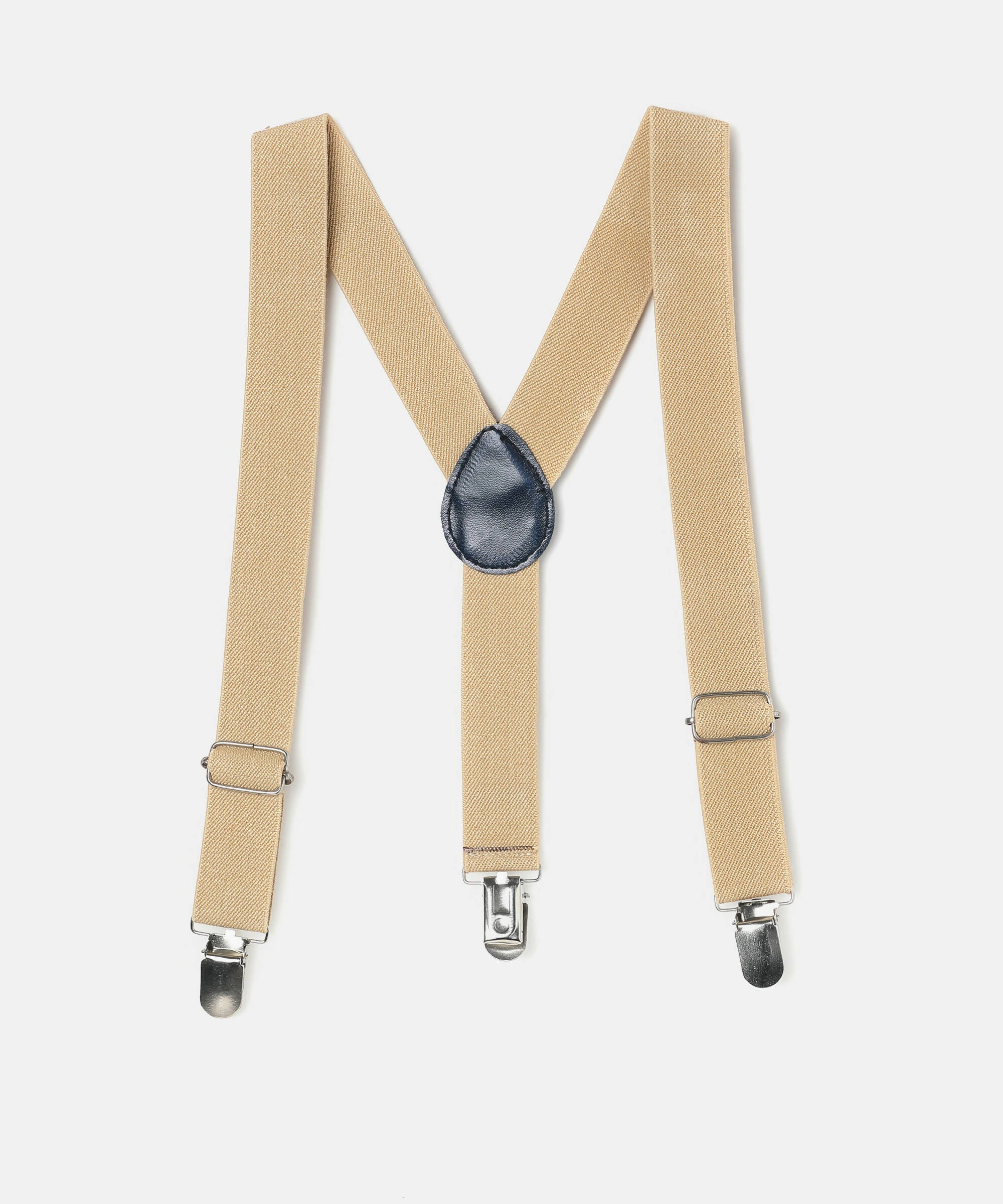 Manet Boys Solid Suspenders - Cream