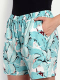 Alvano Beautiful Printed Light Blue Boxer Shorts