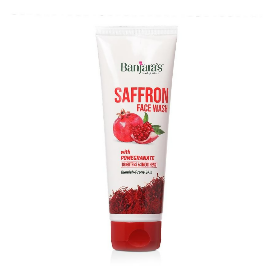 Banjara's Saffron Face Wash with Pomegranate - Distacart