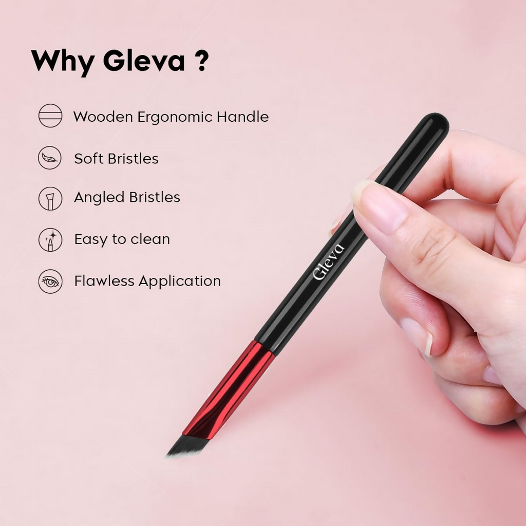 Gleva Multi-Function Eyebrow Brush - Black Pink