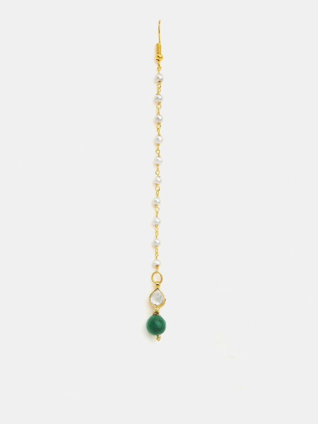 Ruby Raang Maang Tikka And Earrings Set - Distacart