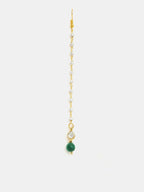 Ruby Raang Maang Tikka And Earrings Set - Distacart