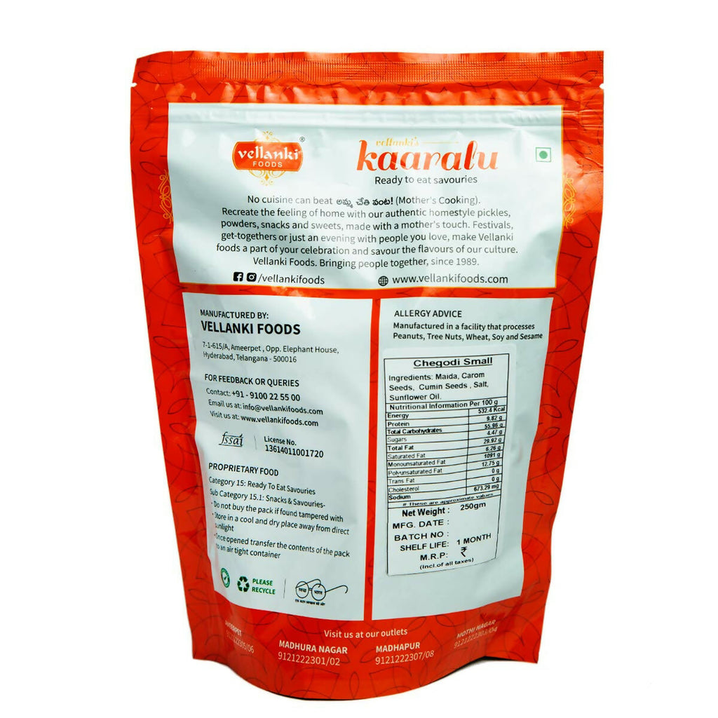 Vellanki Foods Namkeen Combo Pack (250g Each) - Muruku, Chegodi, Vampoosa, Mixture - Distacart