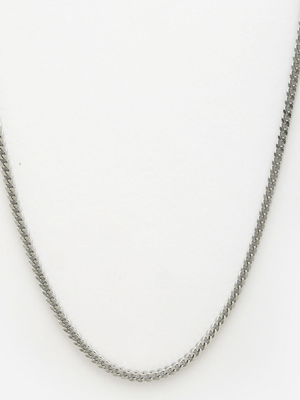 NVR Men's Silver-Plated Stainless Steel Chain