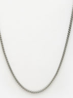 NVR Men's Silver-Plated Stainless Steel Chain