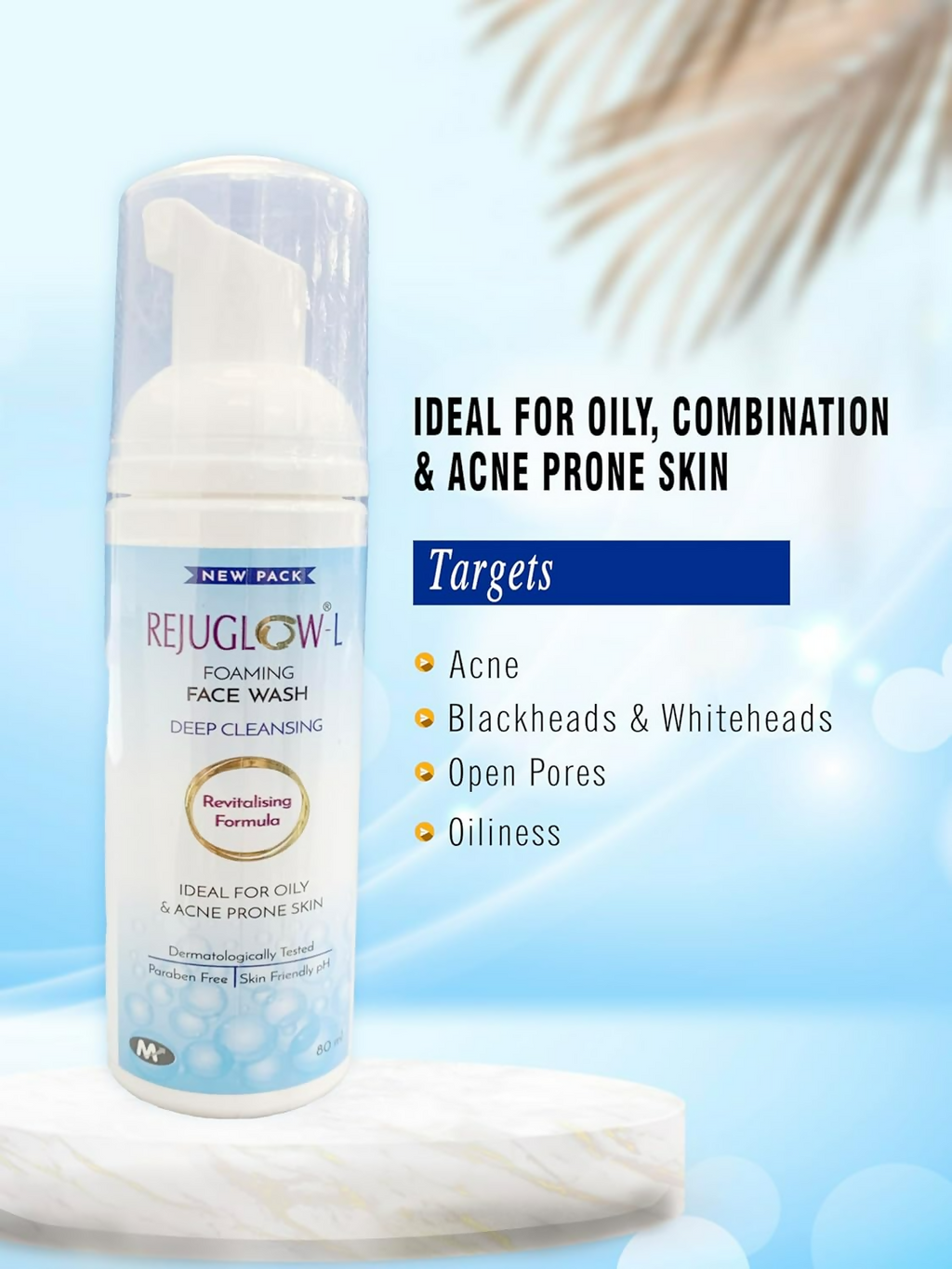 Rejuglow L Foaming Face Wash - Distacart