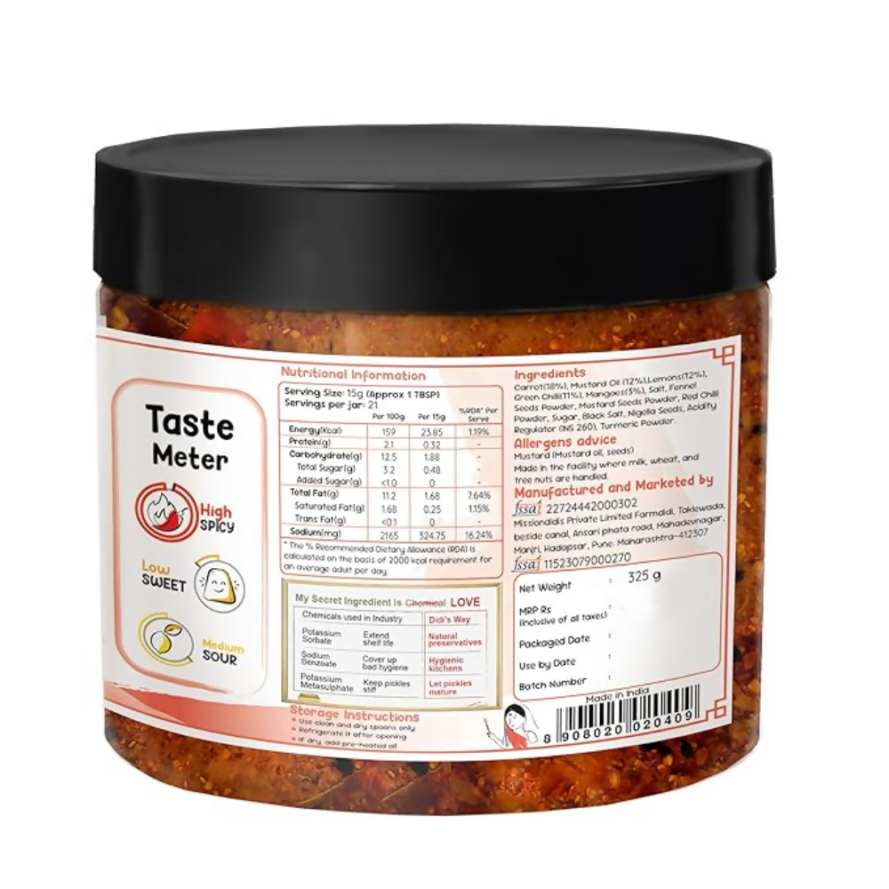 FarmDidi Mixed Pickle - Tangy & Salty