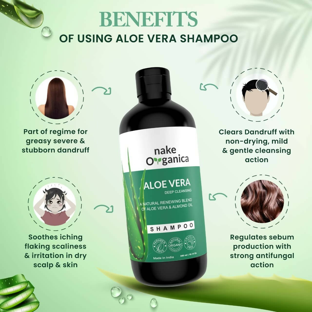 Nake Organica Rosemary Anti Hair Fall Shampoo