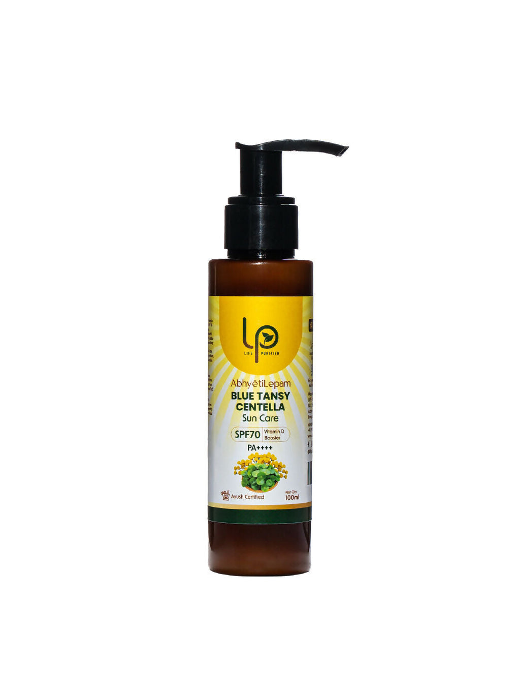 Life Purified Abhyetilepam Blue Tansy Centella Vit D Booster SPF 70 Pa++++