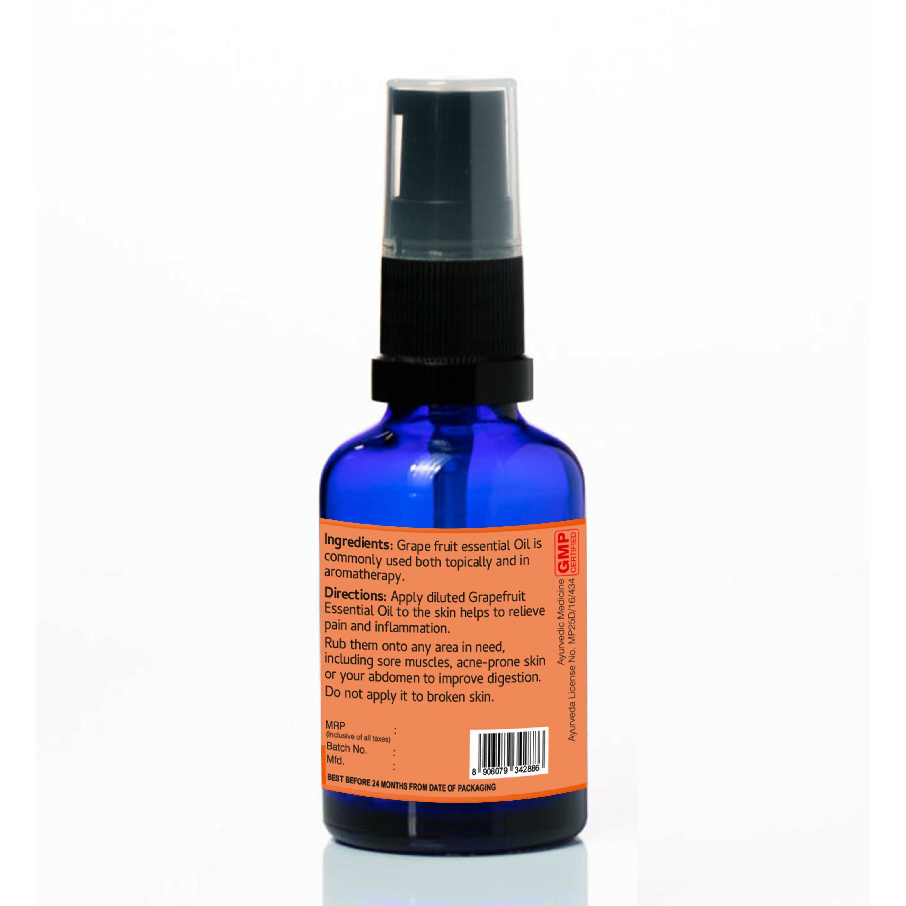 Organic Wellness Grape Fruit Essential Oil for Skin Lightening - Distacart