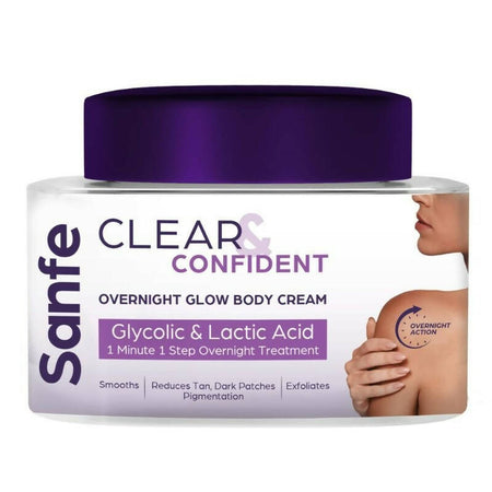 Sanfe Clear & Confident Overnight Glow Body Cream