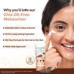Mamaearth Chia Oil-Free Moisturizer with Chia Seed & Ceramides for Healthy Skin Barrier