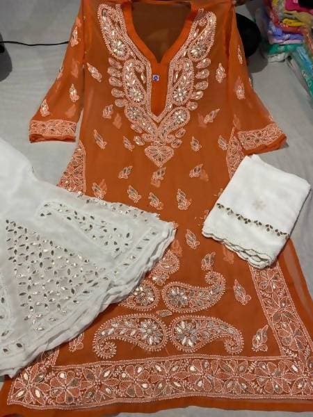 Arfa Fashion House New Collection Of Chikankari Gota Patti Lovers - Distacart