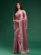 kasee Floral Embroidered Silk Blend Saree