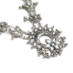 Mominos Fashion Johar Kamal Women Silver-Plated Brass Finish Rani Haar Statement Necklace - Distacart