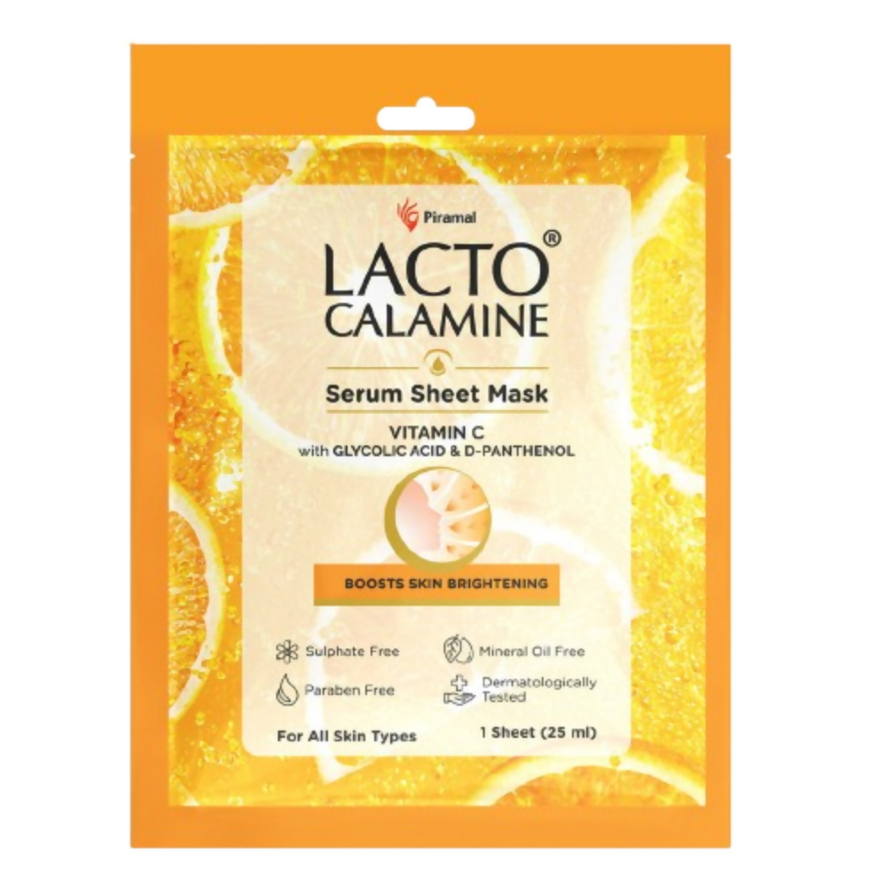 Lacto Calamine Vitamin C Face Sheet Mask - Distacart