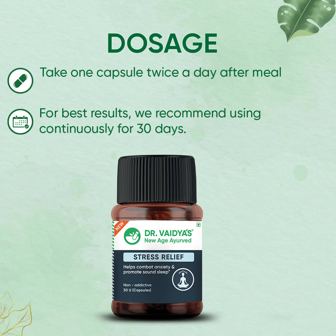 Dr. Vaidya's Stress Relief Capsules - Distacart