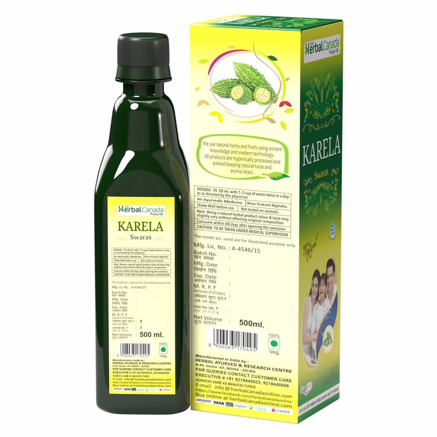 Herbal Canada Karela Ras - Distacart