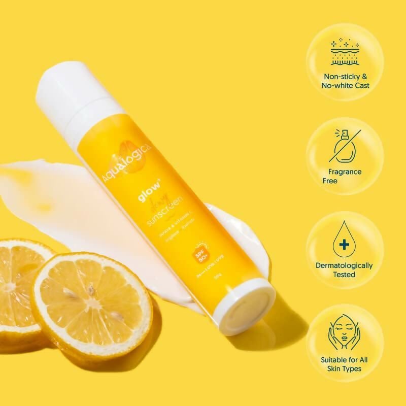 Aqualogica Hydra Glow Duo - Glow+ Dewy Sunscreen + Glow+ Hydra Gel Moisturizer