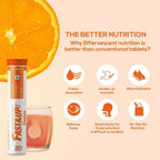 Fast&Up Charge Natural Vitamin C & Zinc Tablets - Orange Flavour Benefits