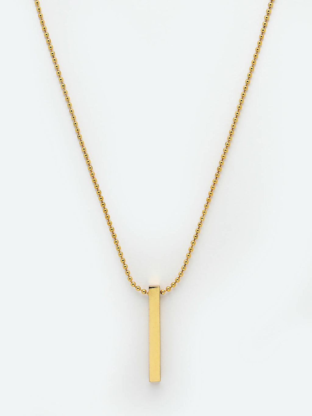 NVR Men Gold-Polished Geomatric Pendent With Chain