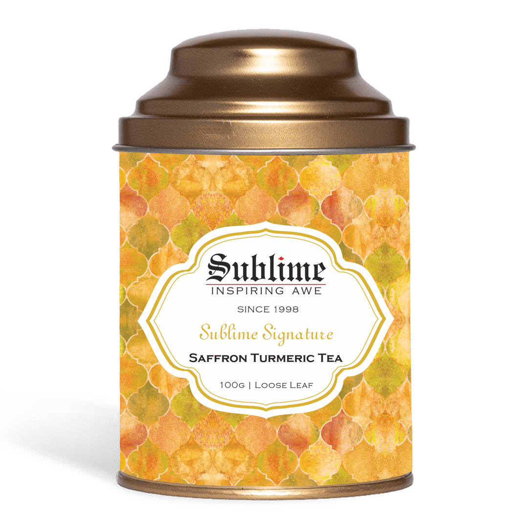 Sublime Inspiring Awe Saffron Turmeric Tea - Distacart