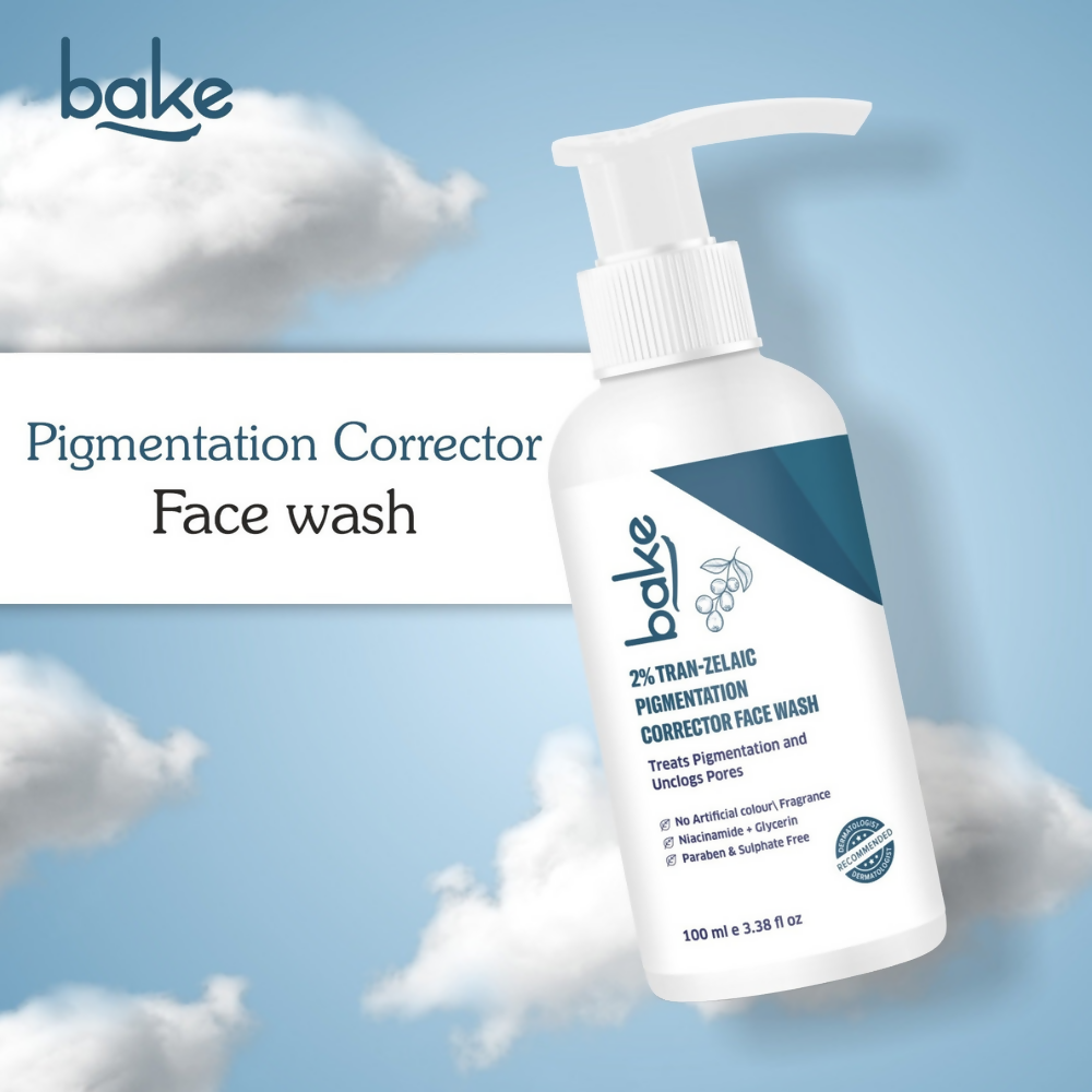 Bake 2% Tran-Zelaic Pigmentation Corrector Milky Face Wash For Pigmentation and unclogged pores