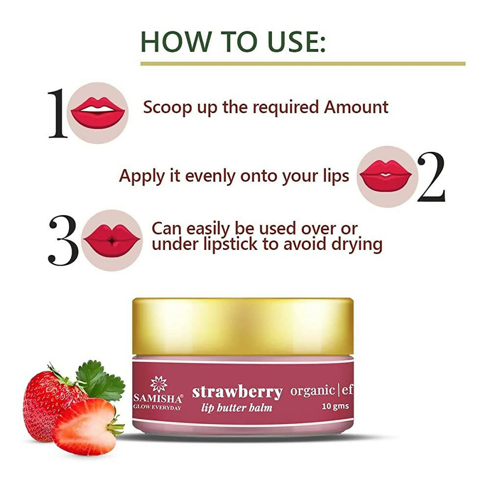 Samisha Organic Strawberry Lip Balm