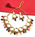 Joban Fashion Hand Made High Quality Gold Plated Base Metal Alloy Kundan Stone Studded Kundan Jewellery Set