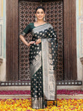 Shree Shyam Fashion Green Silk Saree - Distacart