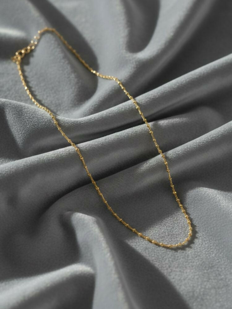 NVR Women Gold Plated Minimal Chain - Distacart