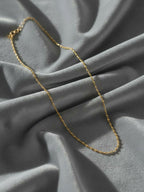 NVR Women Gold Plated Minimal Chain - Distacart