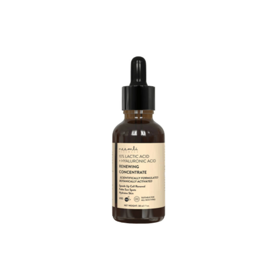 Neemli Naturals 10% Lactic Acid + Hyaluronic Acid Renewing Concentrate