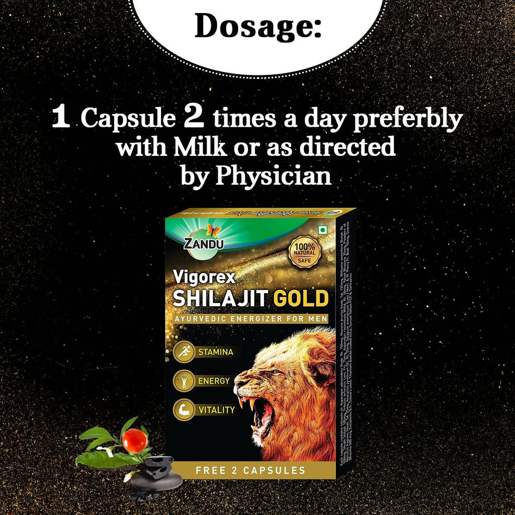 Zandu Vigorex Sj Gold Capsules - Distacart